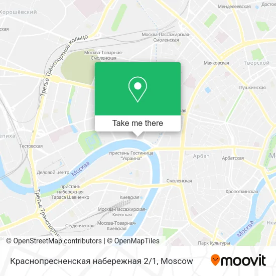 Краснопресненская набережная 2 / 1 map