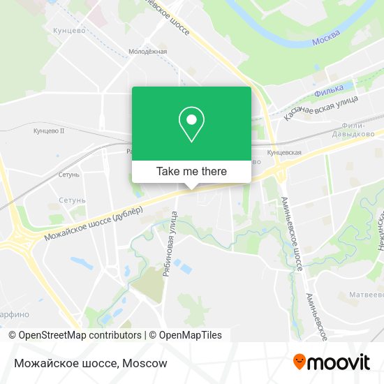 Можайское шоссе map