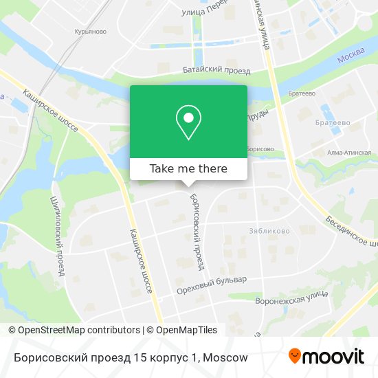 Борисовский проезд 15 корпус 1 map