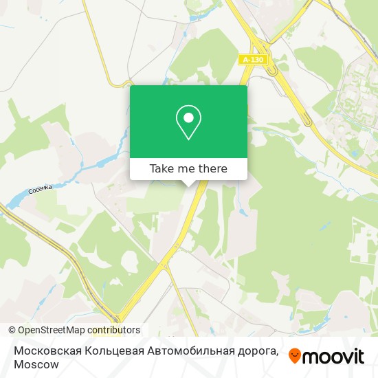 Московская Кольцевая Автомобильная дорога map