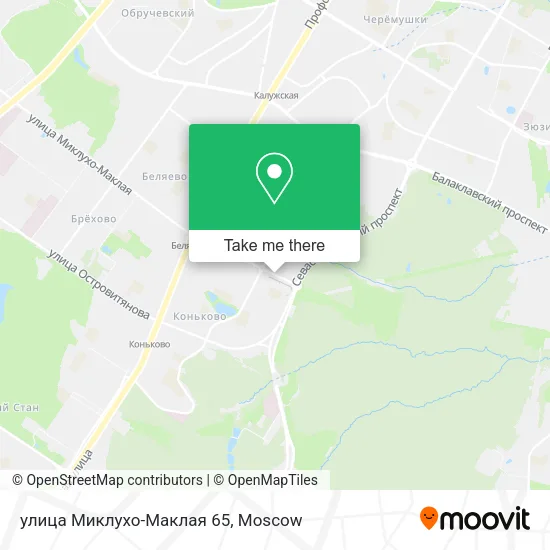 улица Миклухо-Маклая 65 map