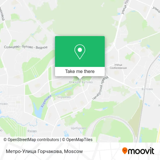 Метро-Улица Горчакова map