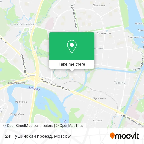 2-й Тушинский проезд map