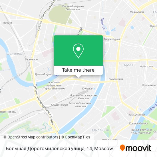 Большая Дорогомиловская улица, 14 map