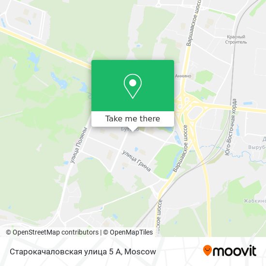Старокачаловская улица 5 А map