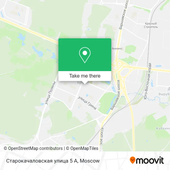 Старокачаловская улица 5 А map