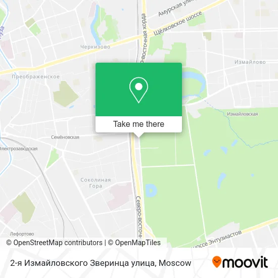 2-я Измайловского Зверинца улица map