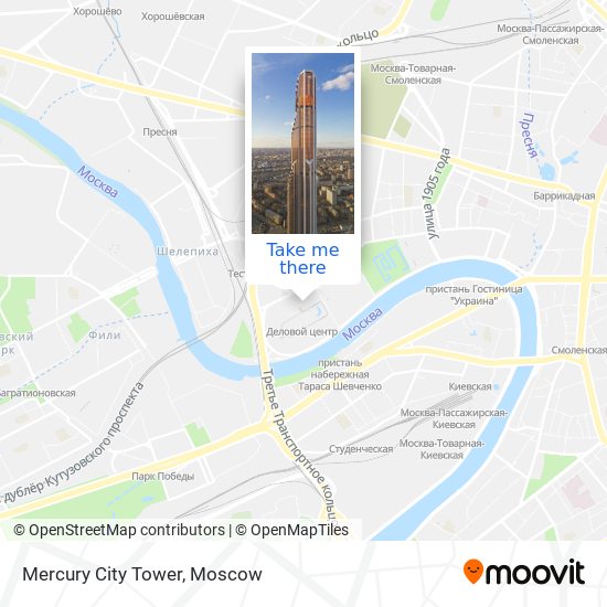 Mercury City Tower map