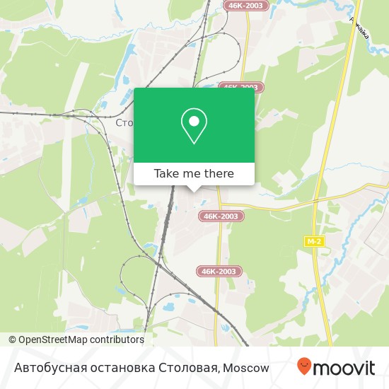 Автобусная остановка Столовая map