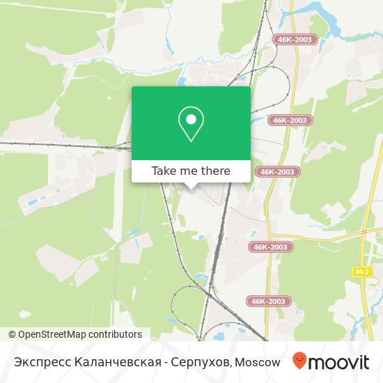 Экспресс  Каланчевская - Серпухов map