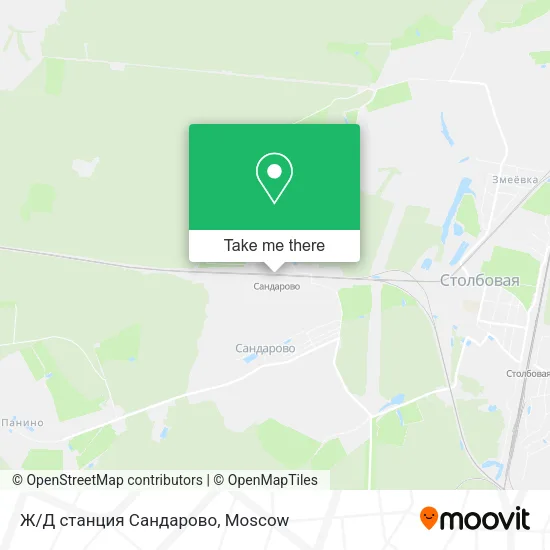 Ж/Д станция Сандарово map