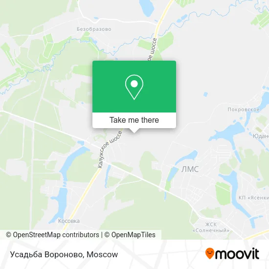 Усадьба Вороново map