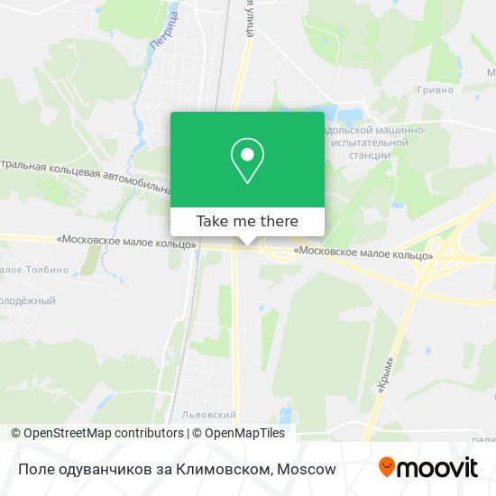 Поле одуванчиков за Климовском map