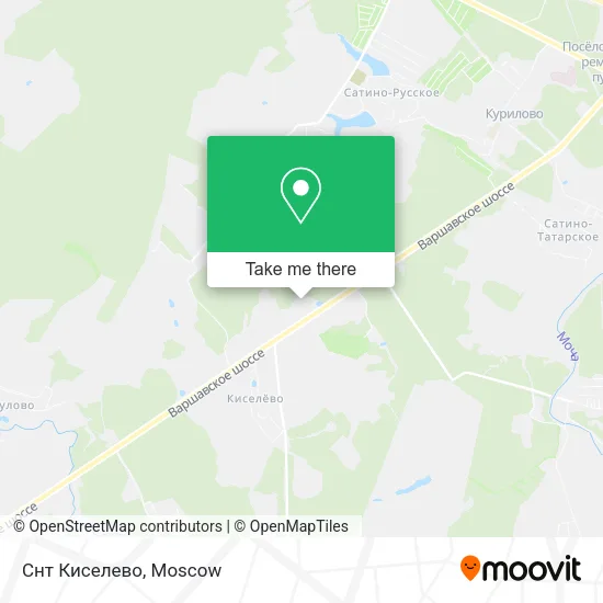 Снт Киселево map