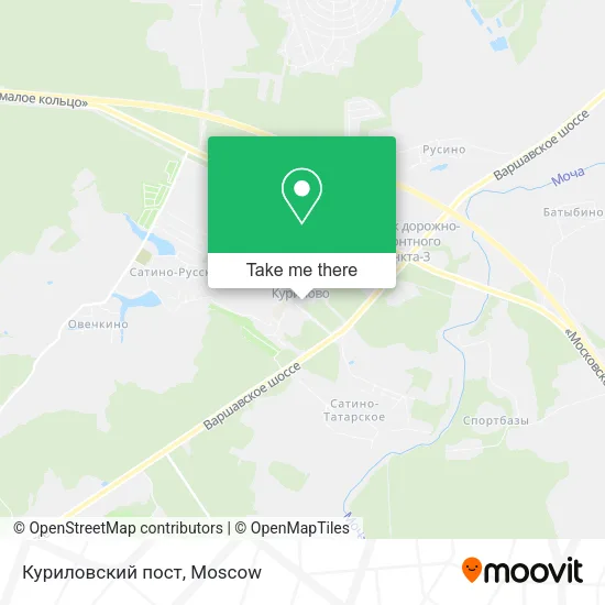 Куриловский пост map