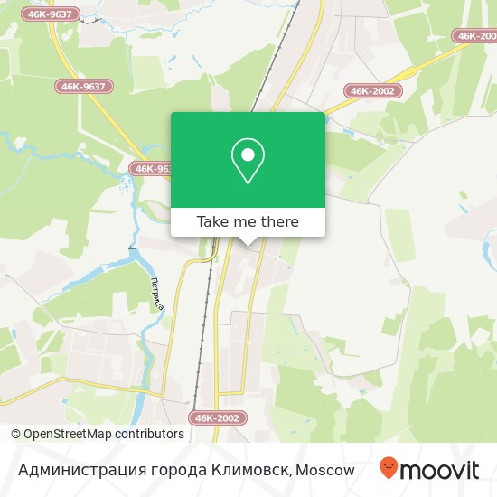 Администрация города Климовск map
