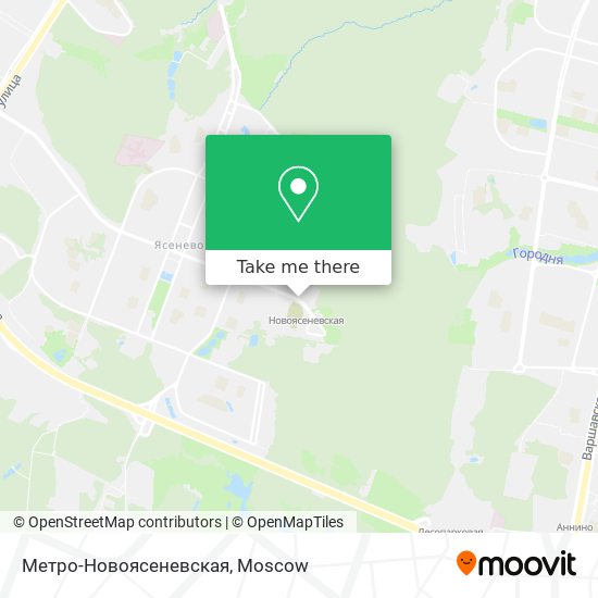 Метро-Новоясеневская map