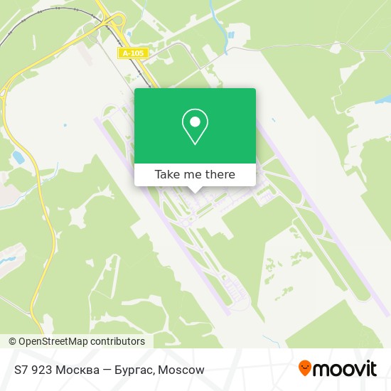 S7 923  Москва — Бургас map