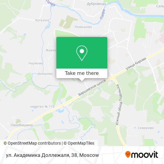 ул. Академика Доллежаля, 38 map