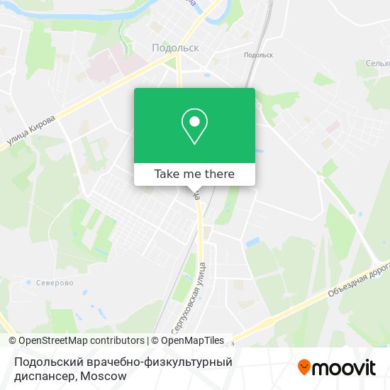 Подольский врачебно-физкультурный диспансер map