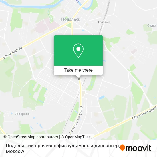 Подольский врачебно-физкультурный диспансер map