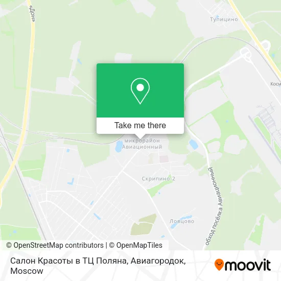 Салон Красоты в ТЦ Поляна, Авиагородок map