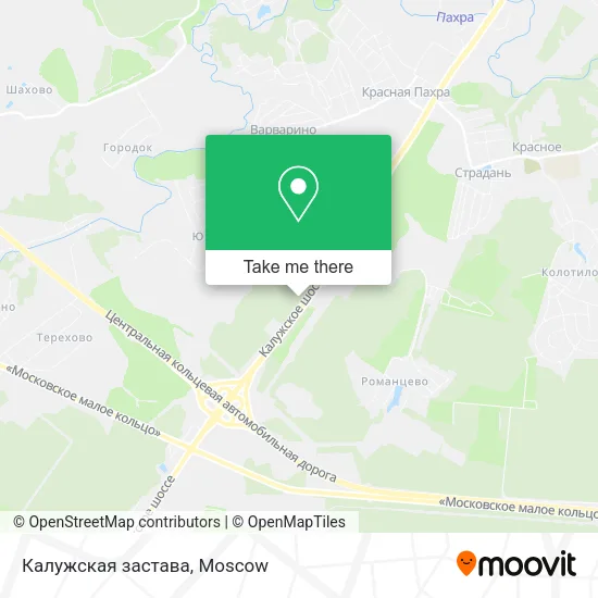 Калужская застава map