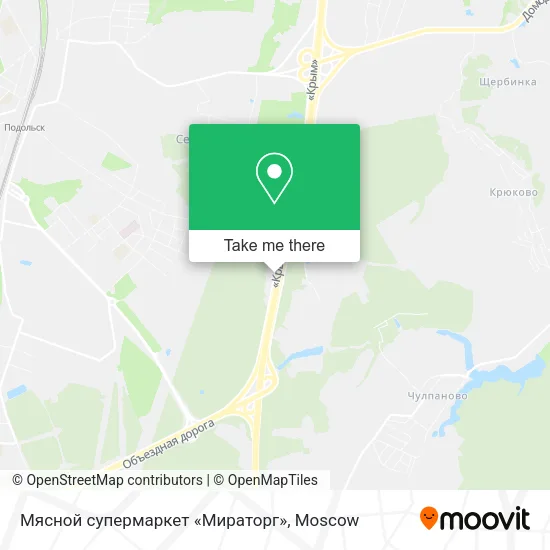 Мясной супермаркет «Мираторг» map