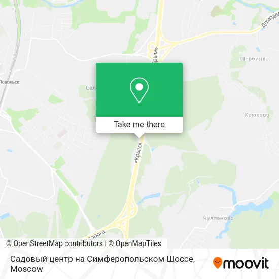 Садовый центр на Симферопольском Шоссе map