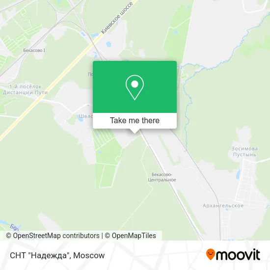 СНТ "Надежда" map