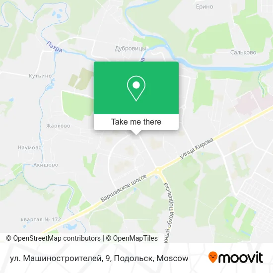 ул. Машиностроителей, 9, Подольск map