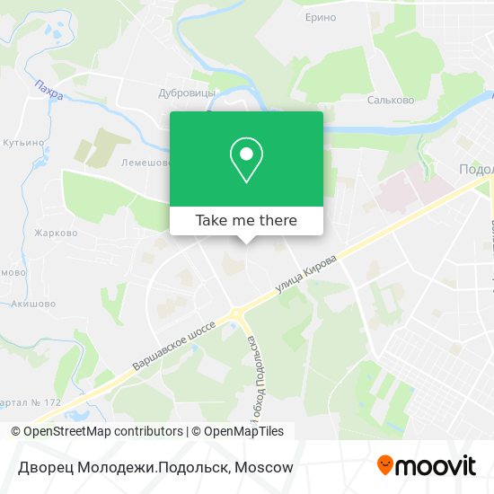 Дворец Молодежи.Подольск map