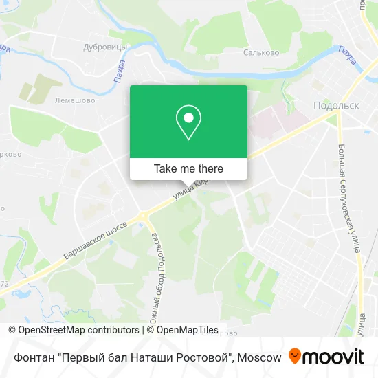 Фонтан "Первый бал Наташи Ростовой" map