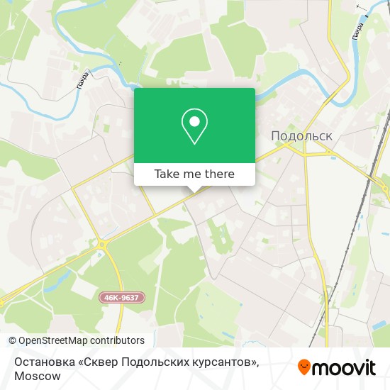 Остановка «Сквер Подольских курсантов» map