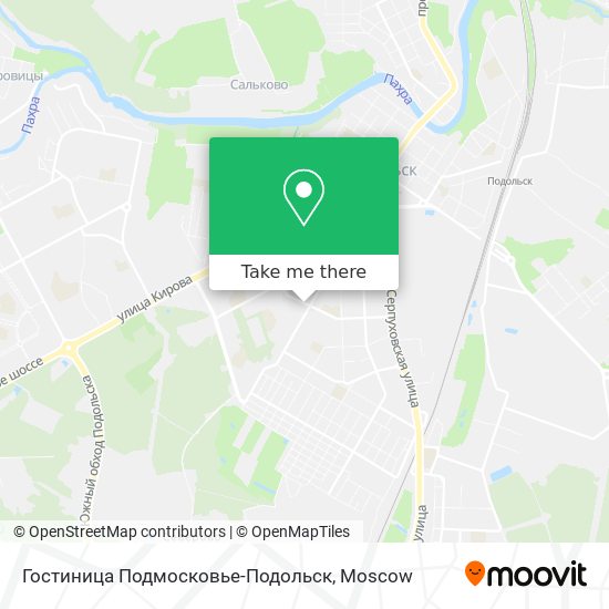 Гостиница Подмосковье-Подольск map