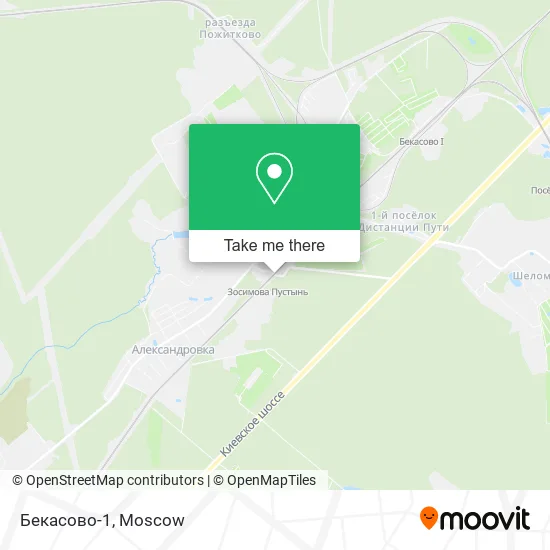 Бекасово-1 map