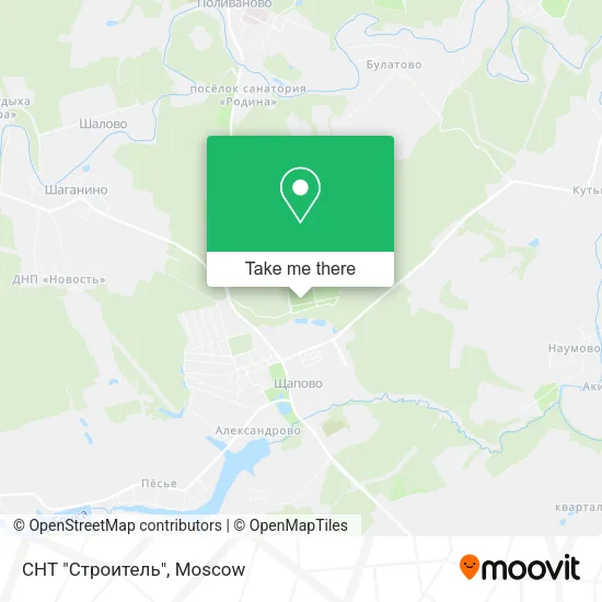 СНТ "Строитель" map