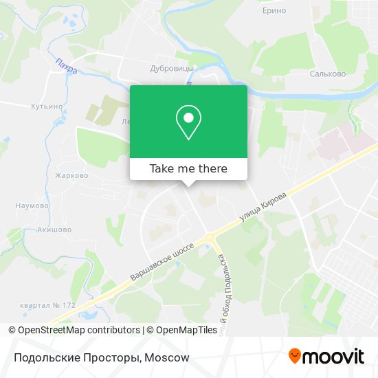 Подольские Просторы map