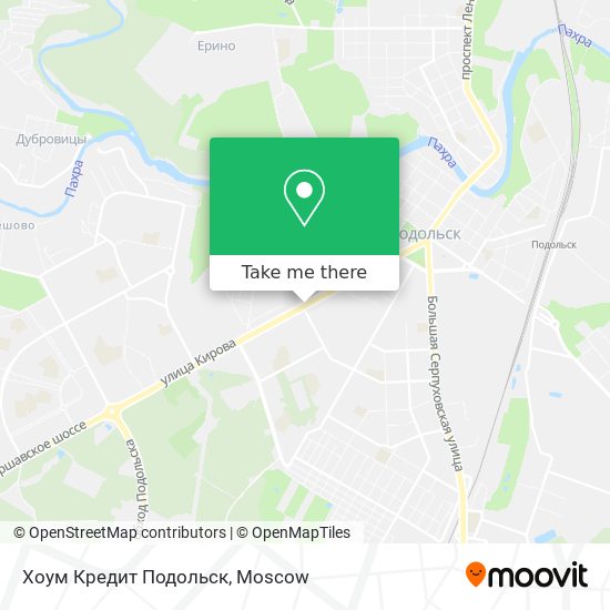 Хоум Кредит Подольск map