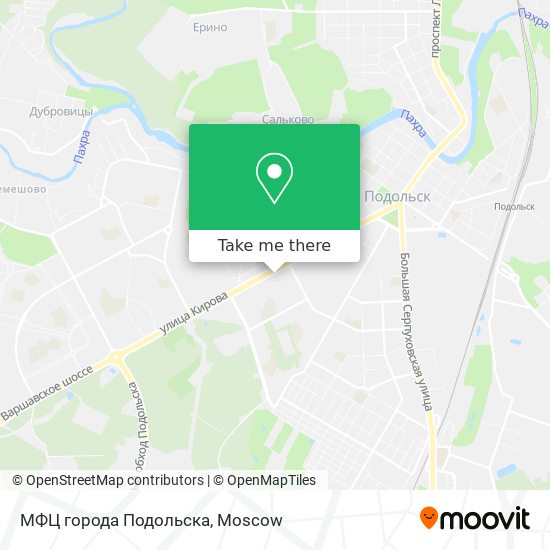 МФЦ города Подольска map