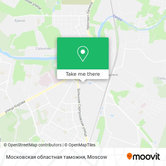Московская областная таможня map