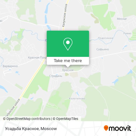 Усадьба Красное map