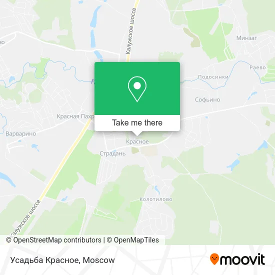 Усадьба Красное map