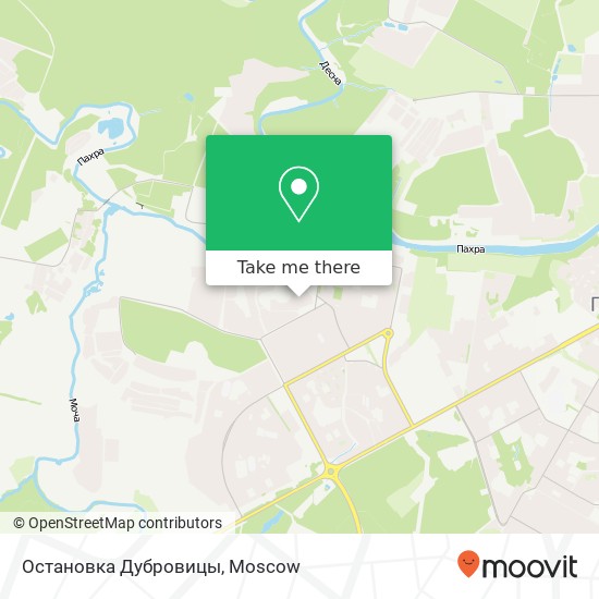 Остановка Дубровицы map