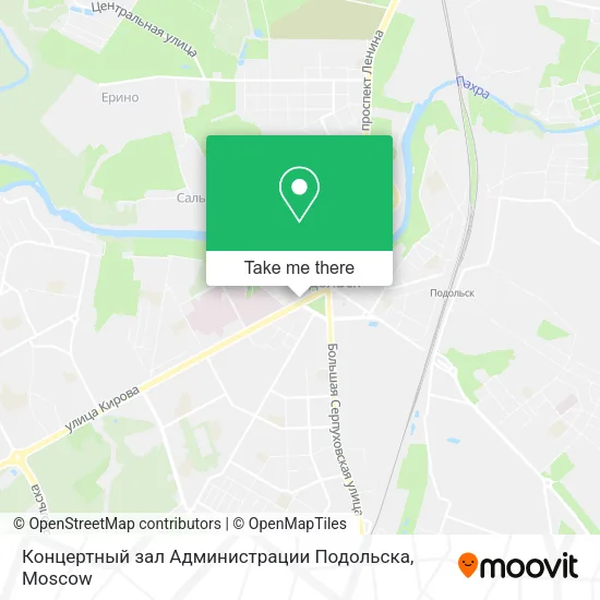 Концертный зал Администрации Подольска map