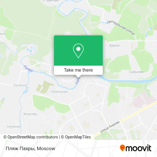 Пляж Пахры map