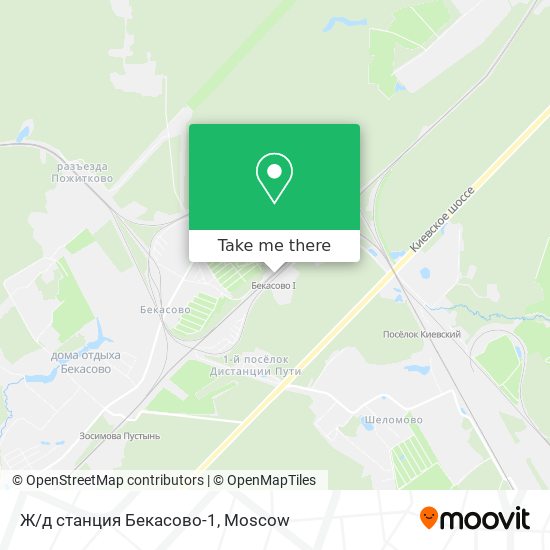 Ж/д станция Бекасово-1 map