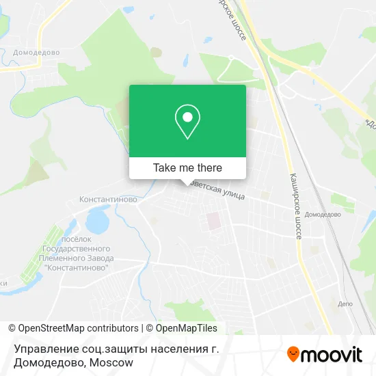 Управление соц.защиты населения г. Домодедово map