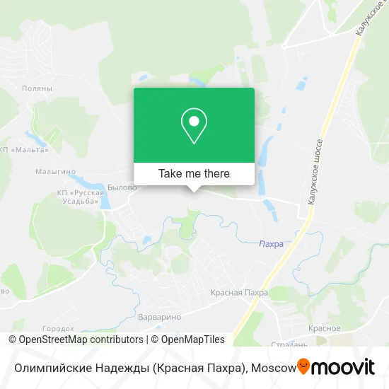 Олимпийские Надежды (Красная Пахра) map