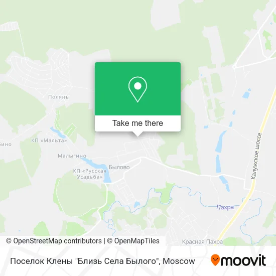 Поселок Клены "Близь Села Былого" map
